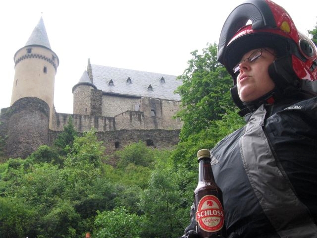 Viandenin linna. Vianden, Luxemburg.