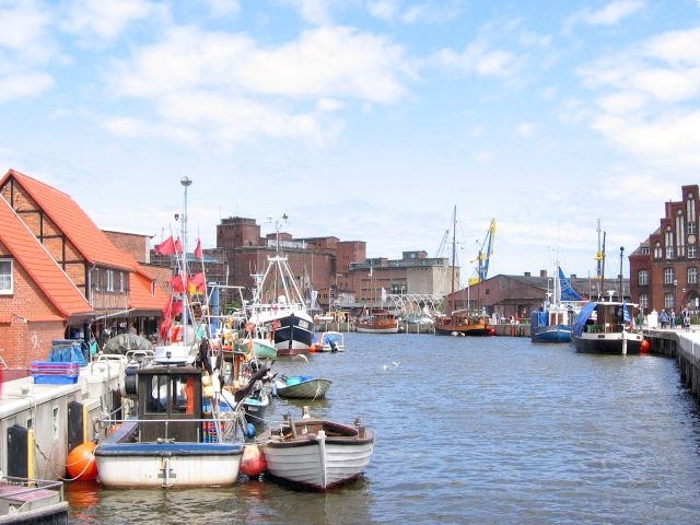 Wismarin satama. Wismar, Saksa.