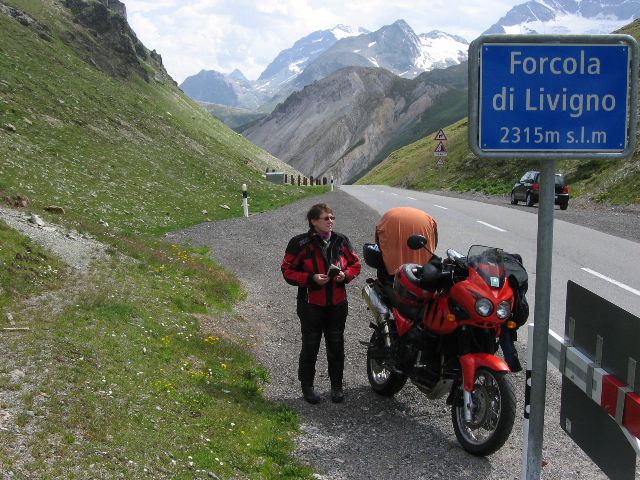 Forcola di Livigno, Sveitsin ja Italian rajalla.