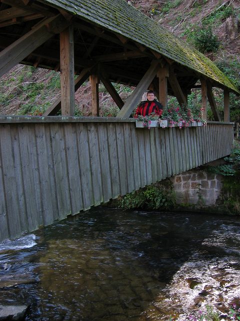 Kleine Kinzig-joen ylittv (K)narrenbrcke. Schenkenzell, Saksa.