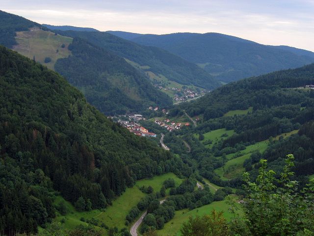 Nkala kyln laidalta laaksoon.Todtnauberg, Saksa.