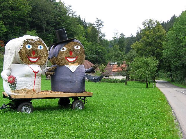 Heinpaalitaiteen huippuja. Wagensteig, Saksa.