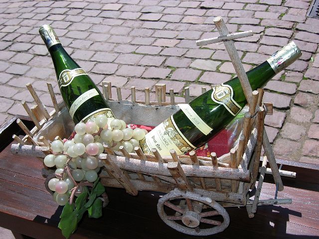 Vin d'Alsace. Riquewihr, Ranska.