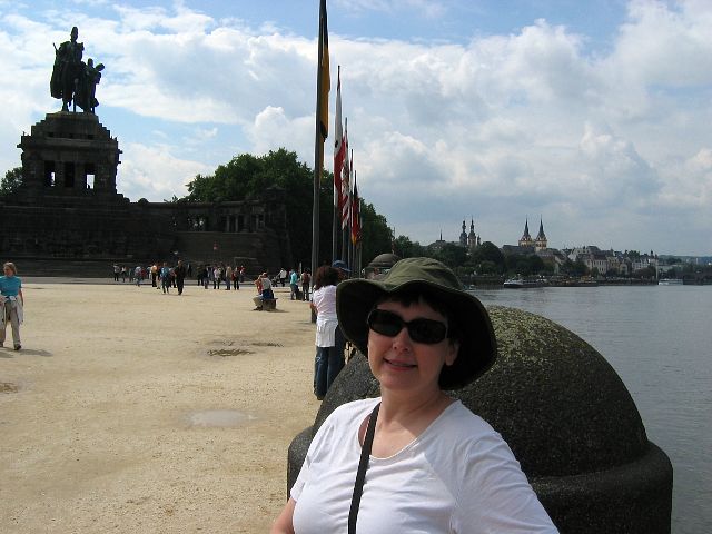 Deutsches Eck. Koblenz, Saksa.