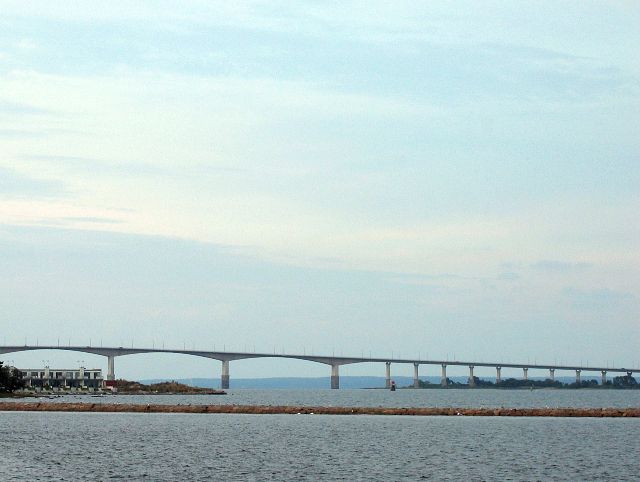 6072 metri pitk landsbron-silta. Kalmar, Ruotsi.