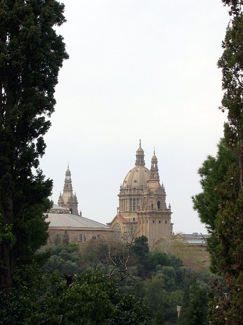 Museu Nacional d'Art de Catalunya Mir-museon pihalta nhtyn. Barcelona, Espanja.