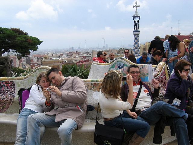 Park Gell. Barcelona, Espanja.