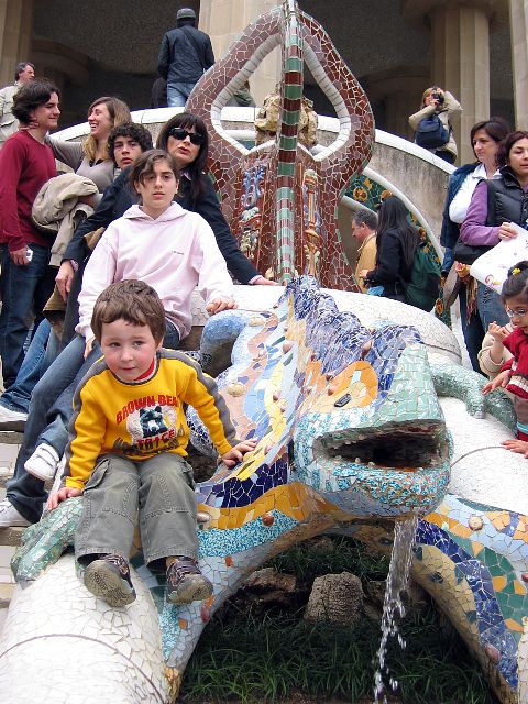Park Gell. Barcelona, Espanja.