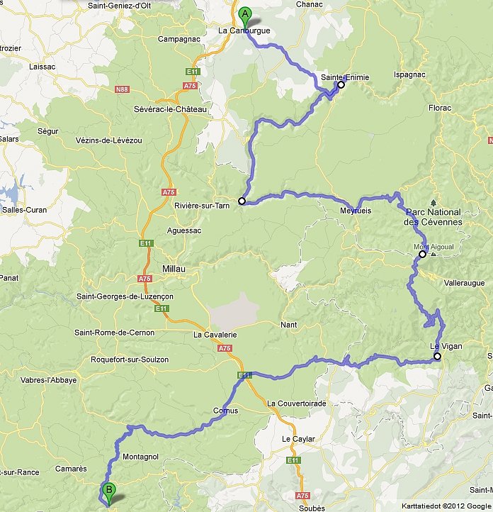 Reittikartta 18.7.2012.
