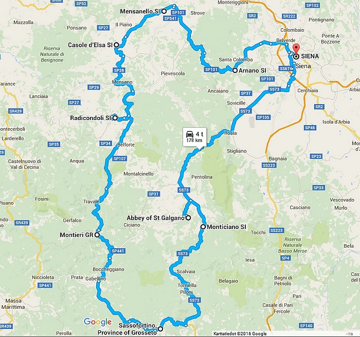 Reittikartta 24.7.2015.